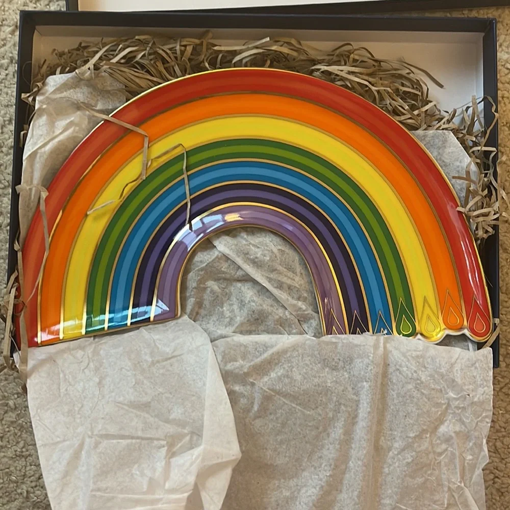 Jonathan Adler Dripping Rainbow Trinket Tray